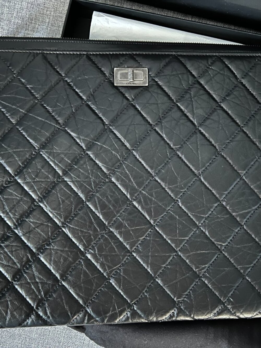 Chanel Quilted Leather Portfolio - Rare - Picture 3 of 14